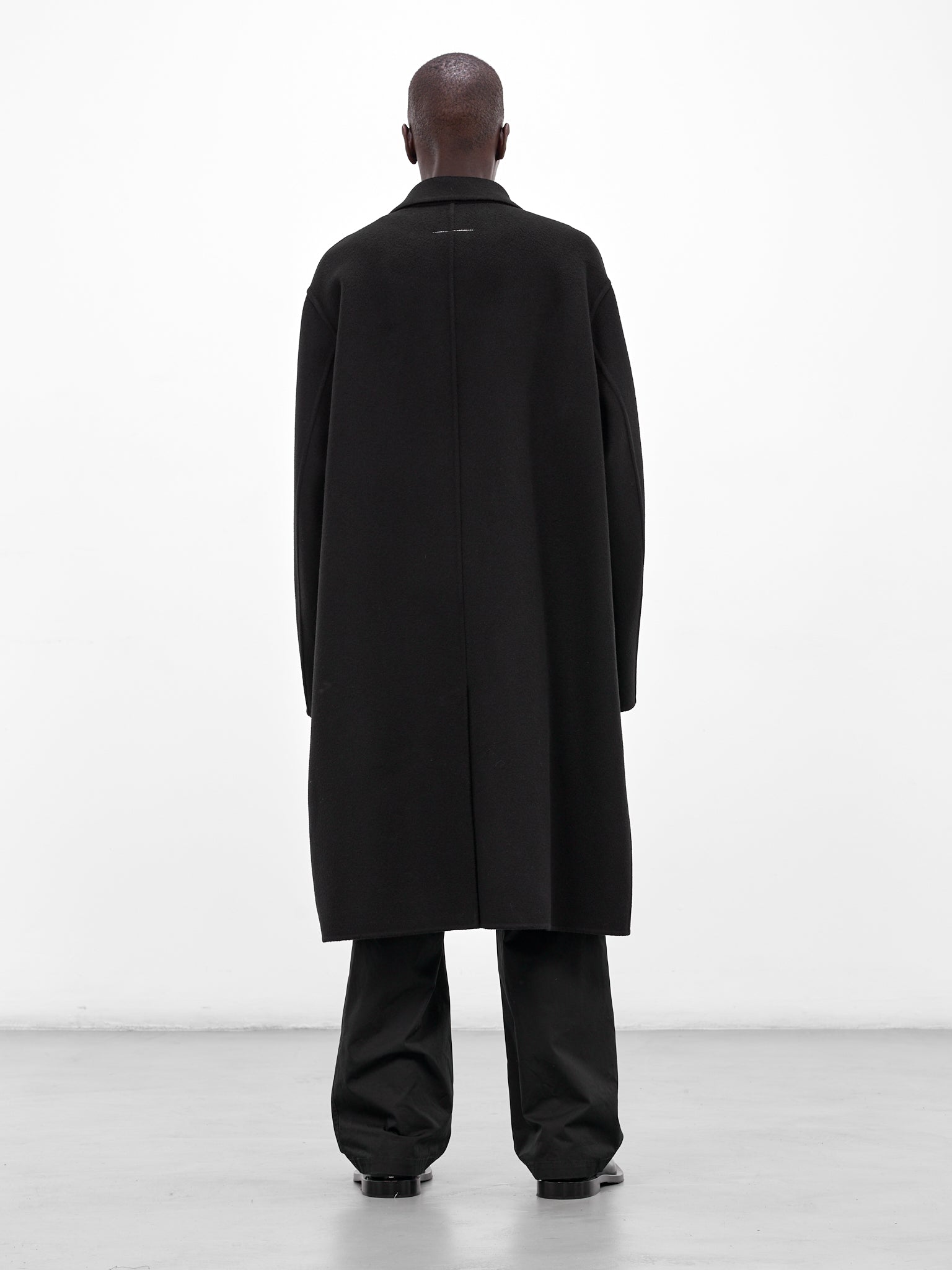 Black Double-Faced Wool Coat (SH0AA0018-M35761-BLACK)