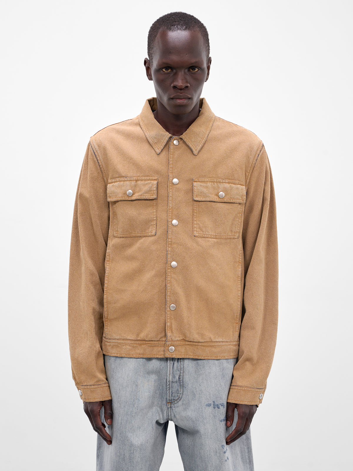 Sand Denim Trucker Jacket (SH0AM0078-M30050-SAND)