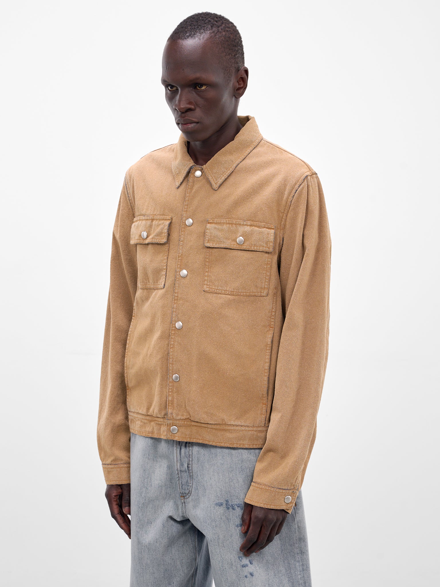 Sand Denim Trucker Jacket (SH0AM0078-M30050-SAND)