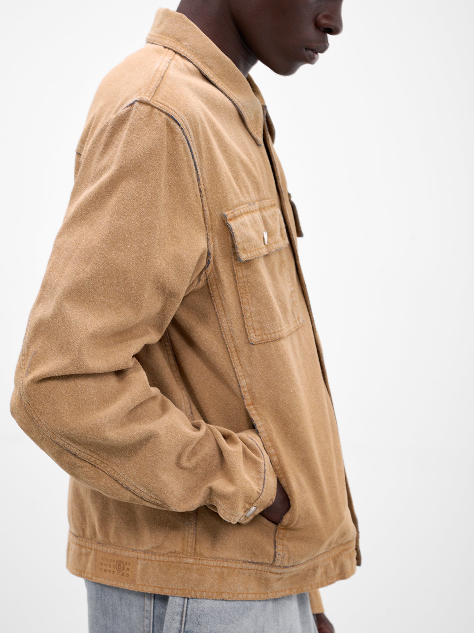 Sand Denim Trucker Jacket (SH0AM0078-M30050-SAND)