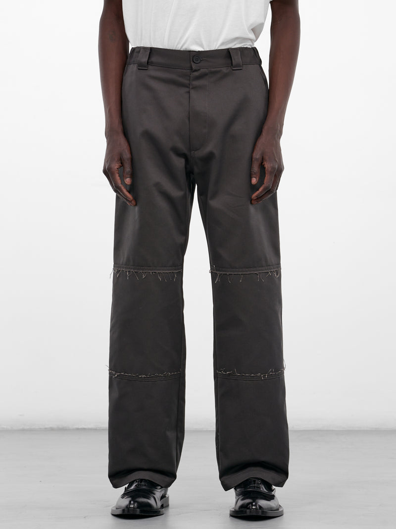 Anthracite Twill Wide Leg Trousers (PSH0KA0044-M35729-ANTHRACITE)