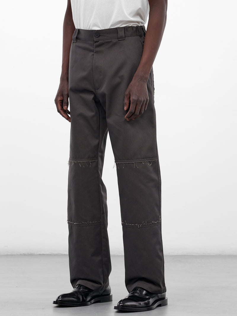 Anthracite Twill Wide Leg Trousers (PSH0KA0044-M35729-ANTHRACITE)
