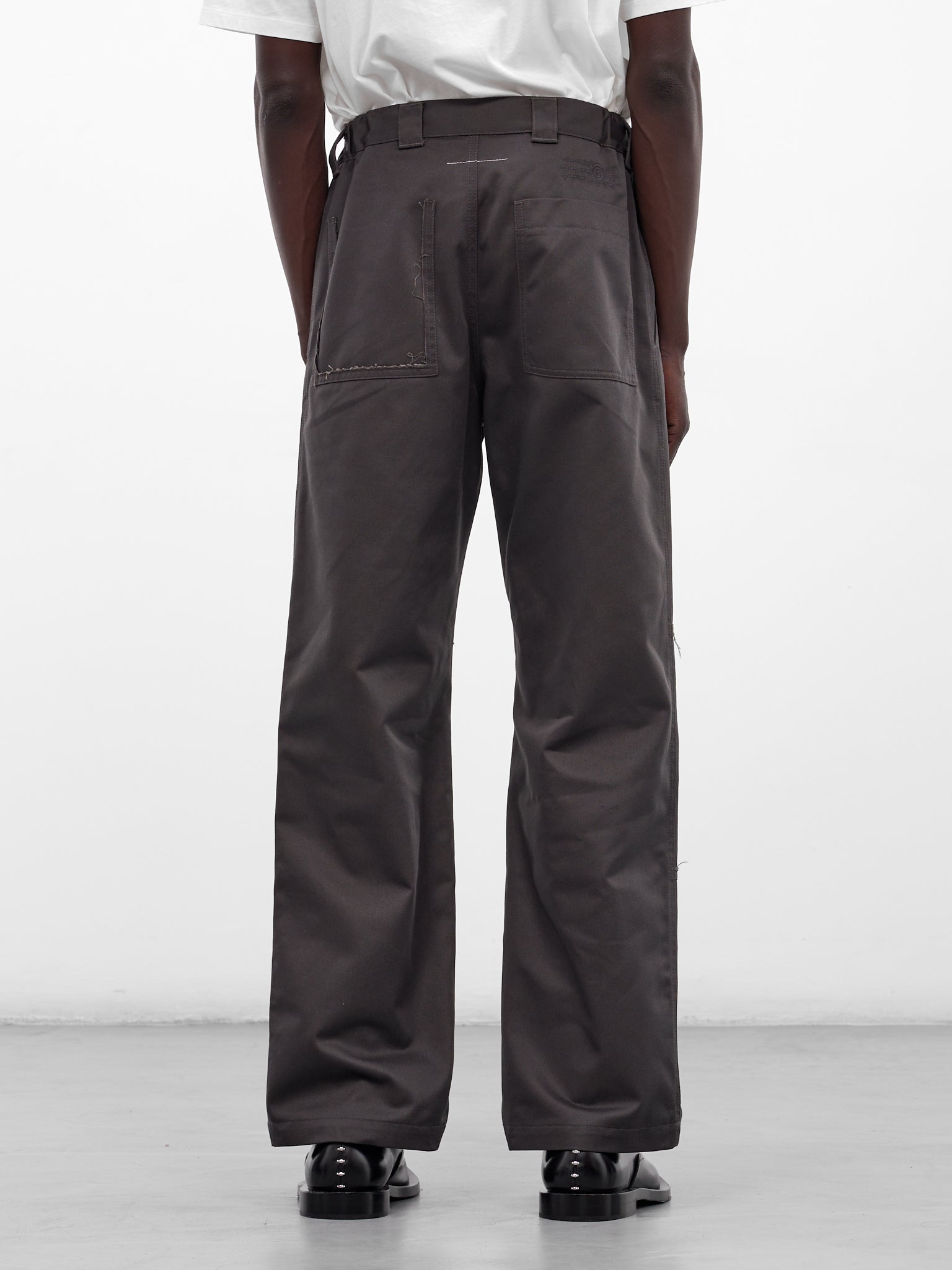 Anthracite Twill Wide Leg Trousers (PSH0KA0044-M35729-ANTHRACITE)