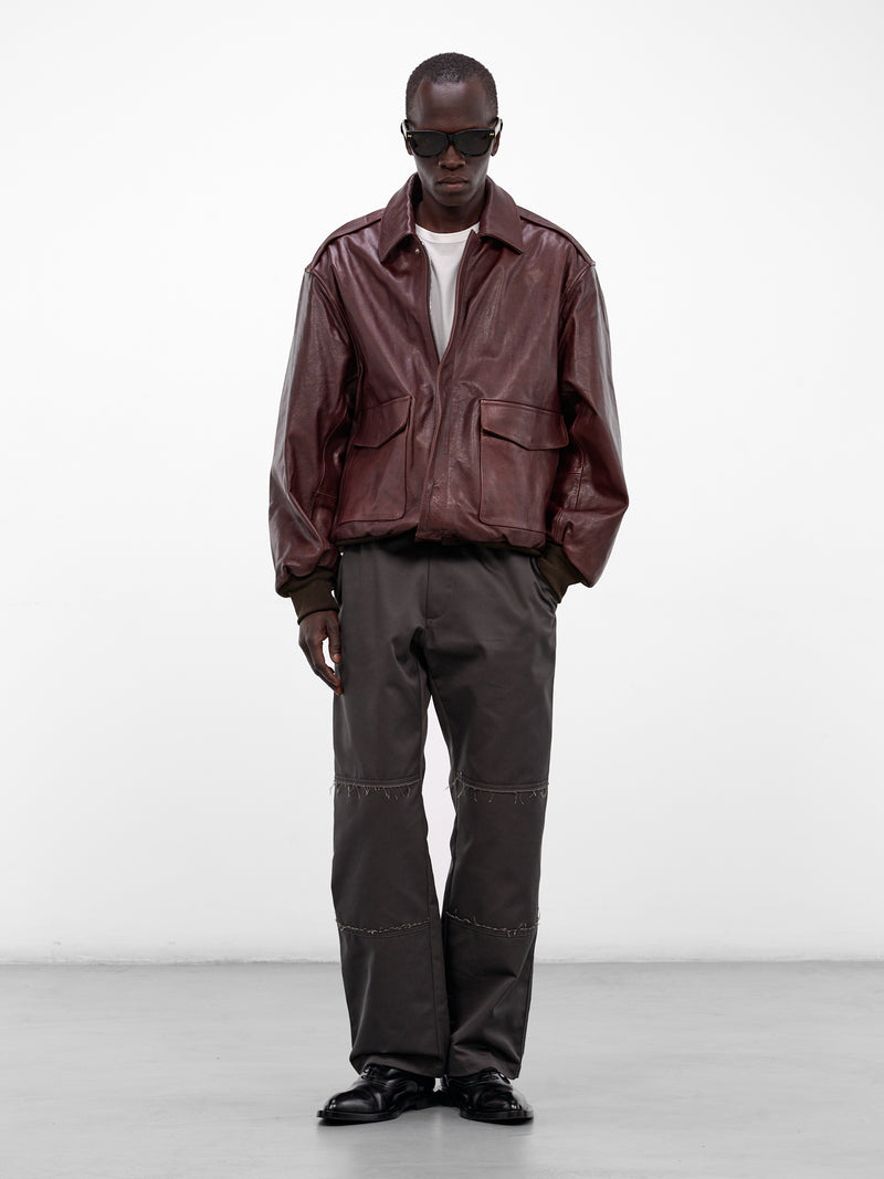 Anthracite Twill Wide Leg Trousers (PSH0KA0044-M35729-ANTHRACITE)