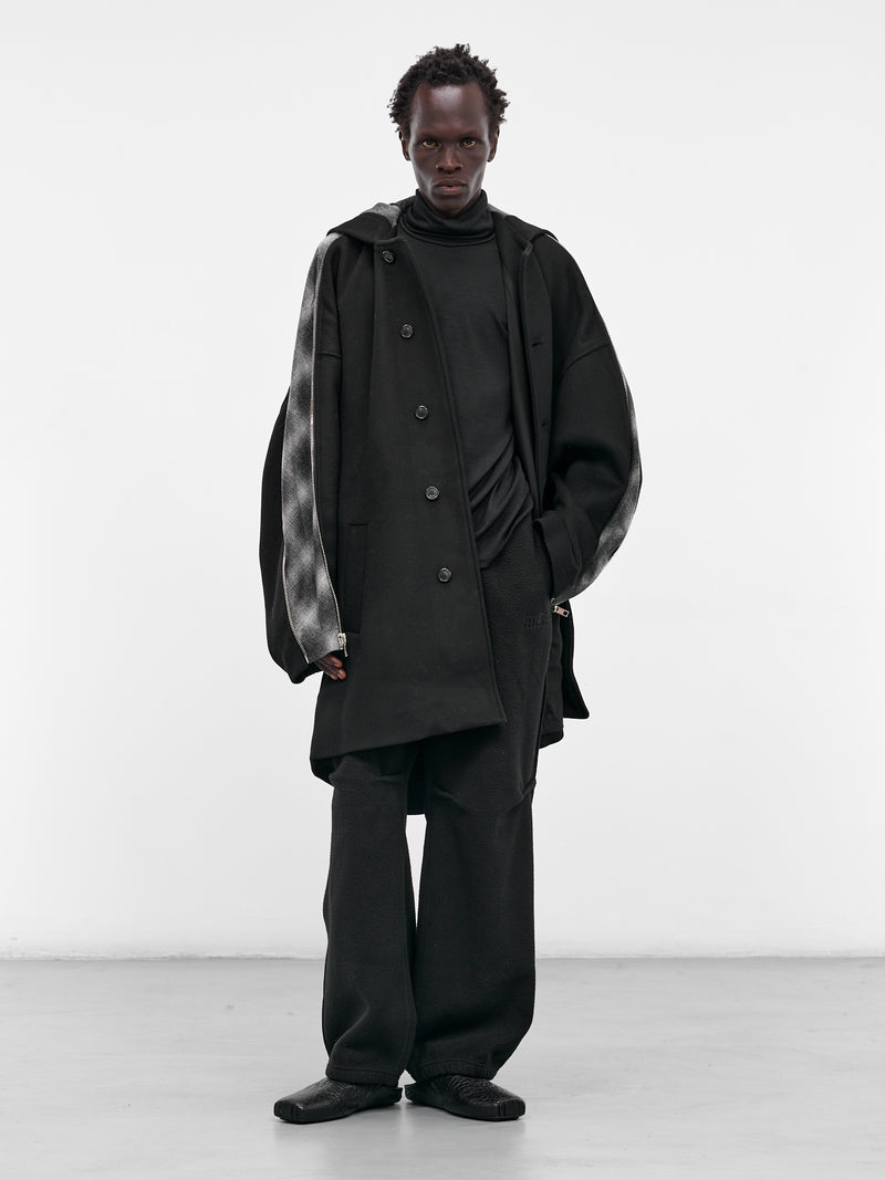 Black Fleece Flared Sweatpants (SH0KA0050-M20126-900-BLACK)