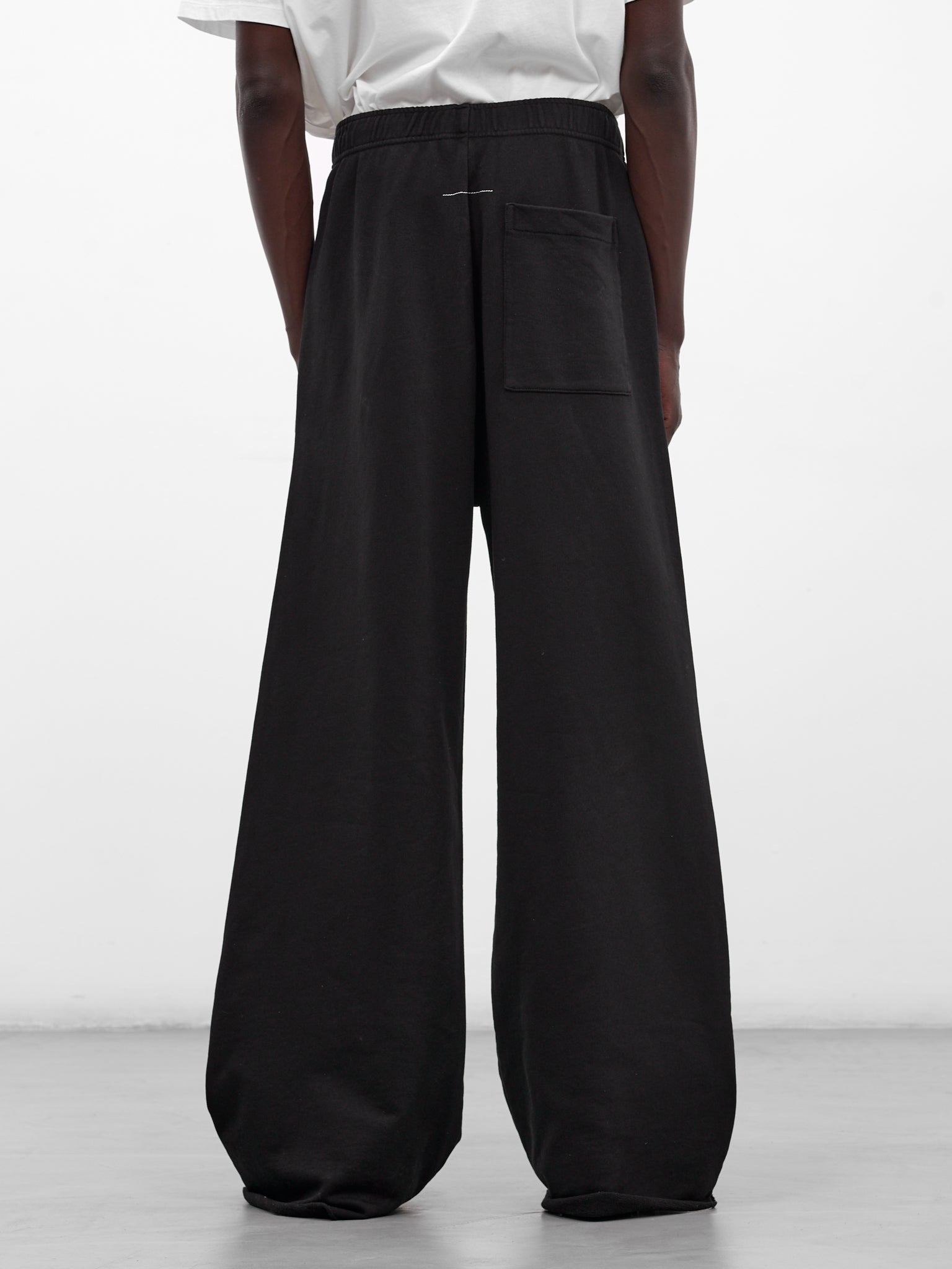 Black Wide Leg Jersey Trousers (SH0KA0057-M25025-BLACK)