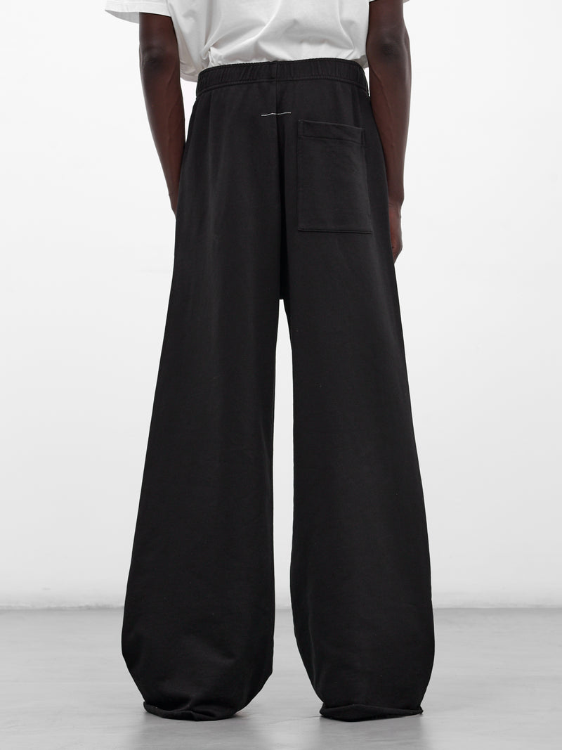Black Wide Leg Jersey Trousers (SH0KA0057-M25025-BLACK)