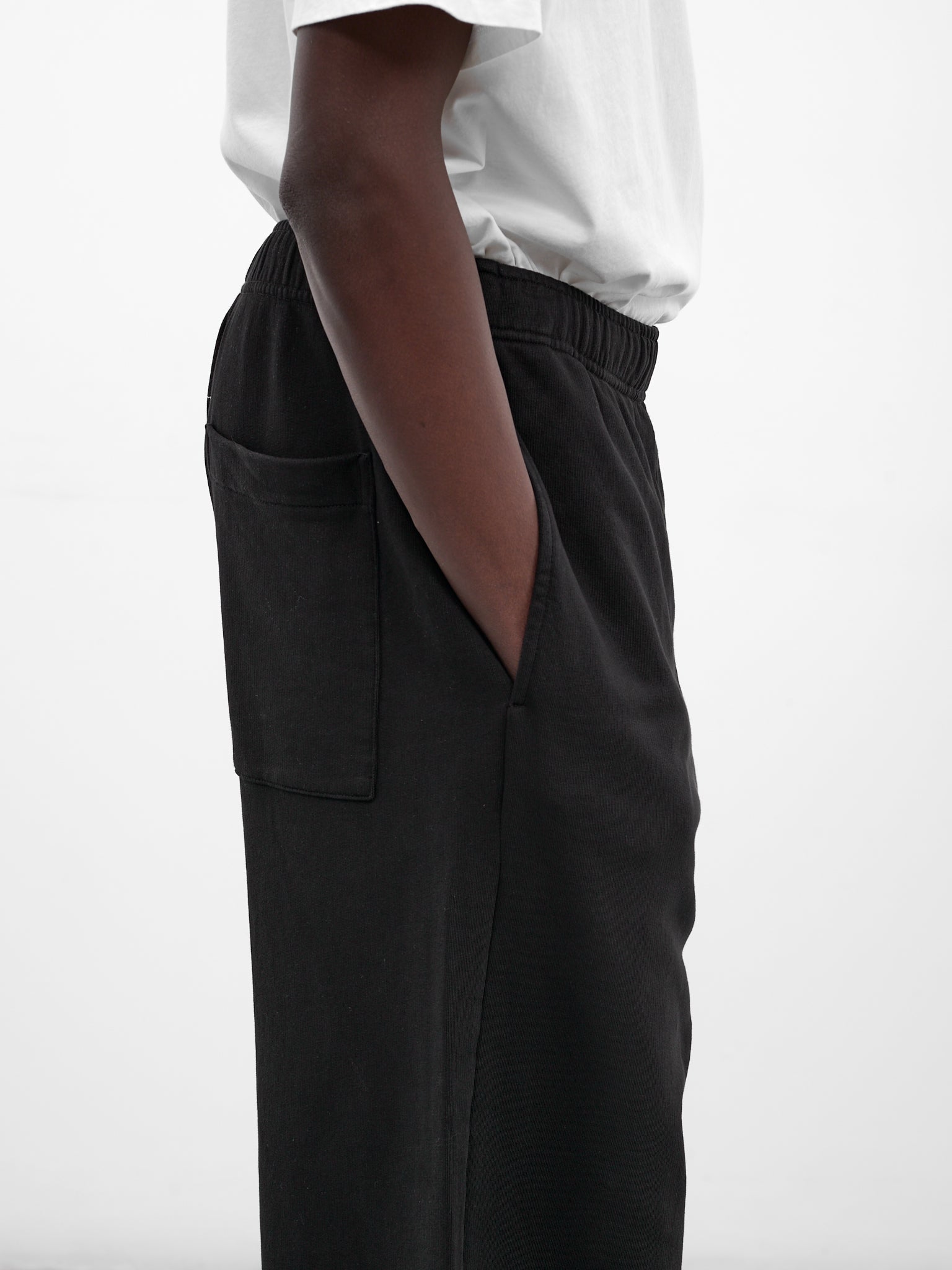 Black Wide Leg Jersey Trousers (SH0KA0057-M25025-BLACK)