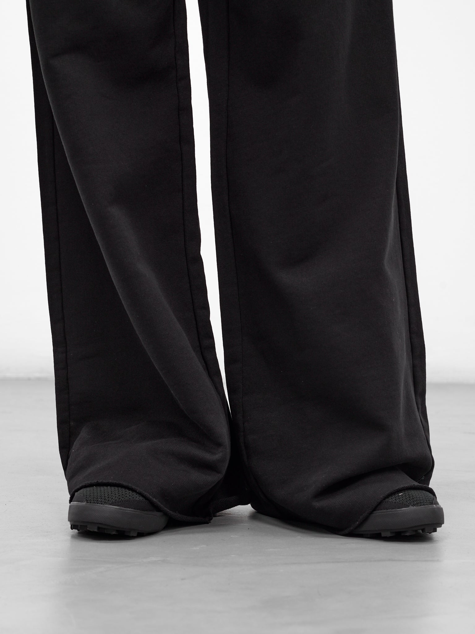 Black Wide Leg Jersey Trousers (SH0KA0057-M25025-BLACK)