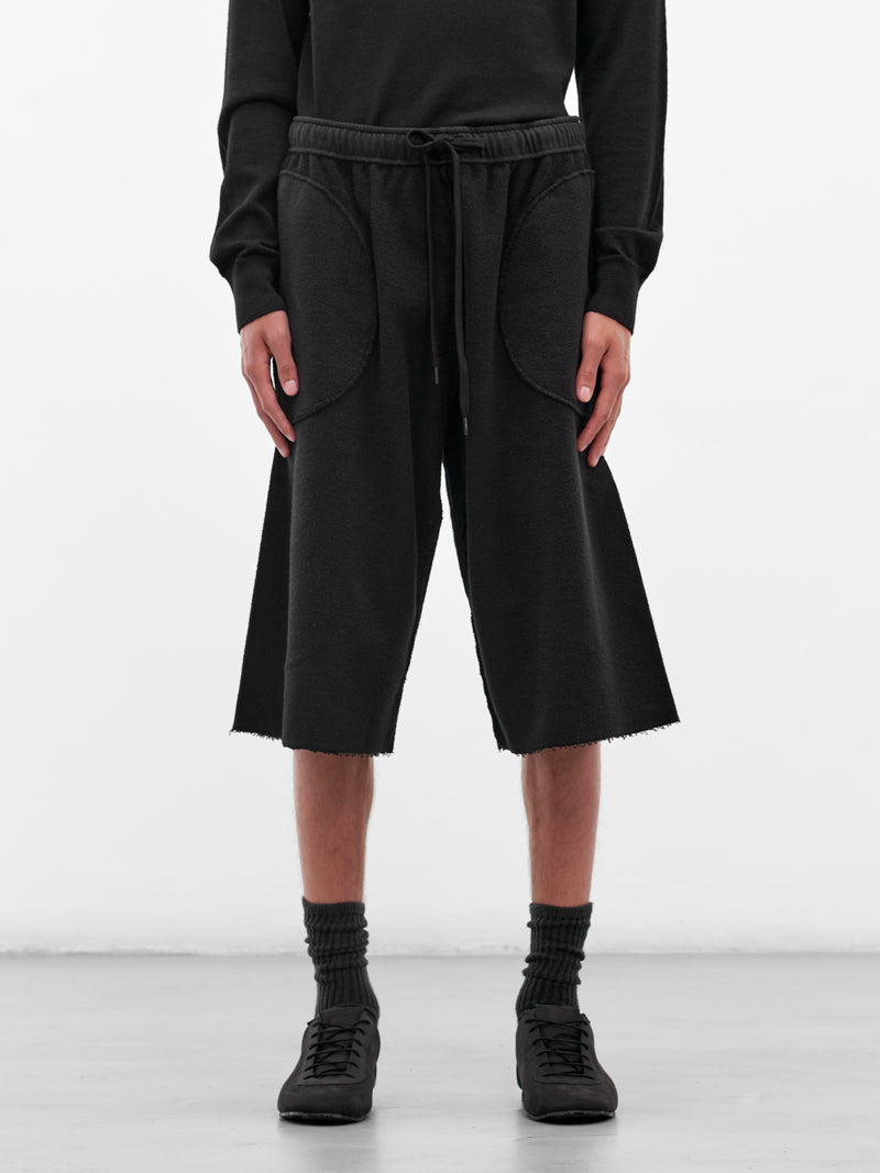 Black French Terry Sweatshorts (SH0MU0019-M25014-900-BLACK)