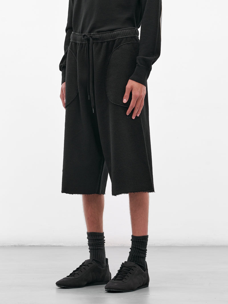 Black French Terry Sweatshorts (SH0MU0019-M25014-900-BLACK)