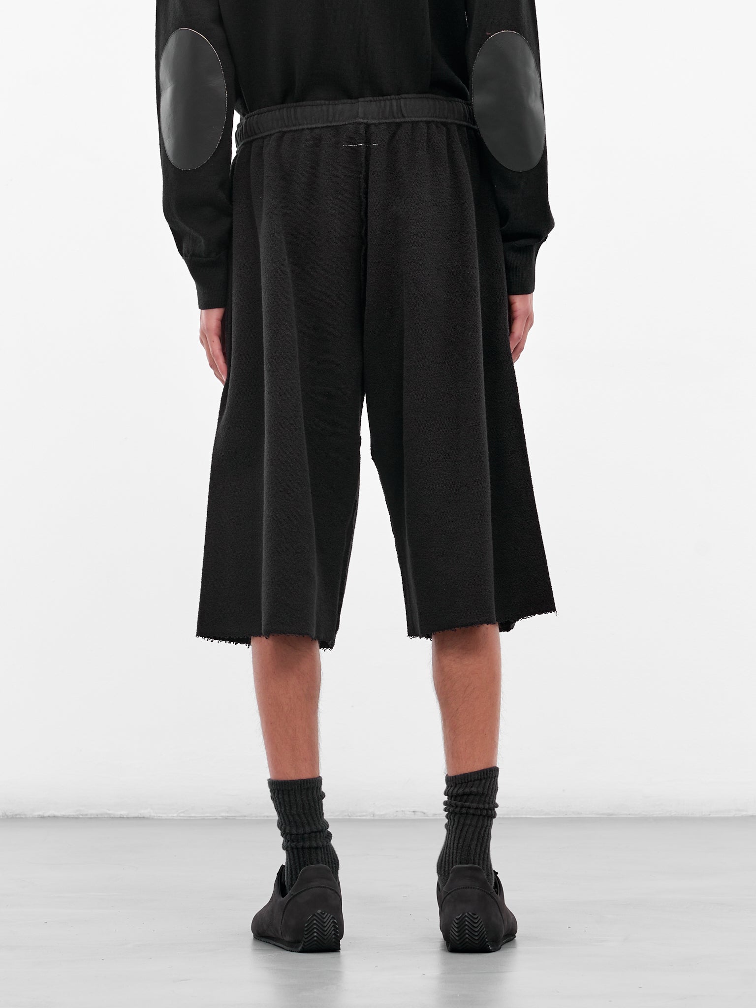 Black French Terry Sweatshorts (SH0MU0019-M25014-900-BLACK)