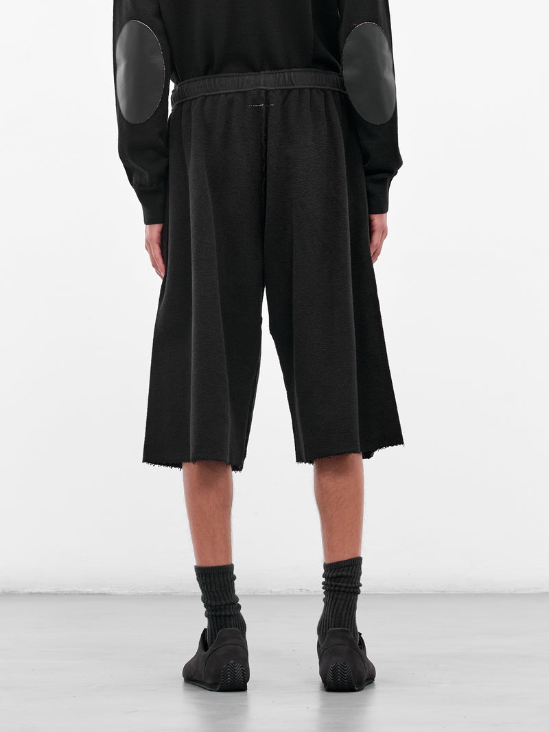 Black French Terry Sweatshorts (SH0MU0019-M25014-900-BLACK)