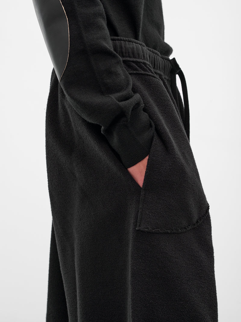 Black French Terry Sweatshorts (SH0MU0019-M25014-900-BLACK)