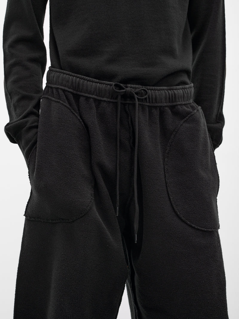 Black French Terry Sweatshorts (SH0MU0019-M25014-900-BLACK)
