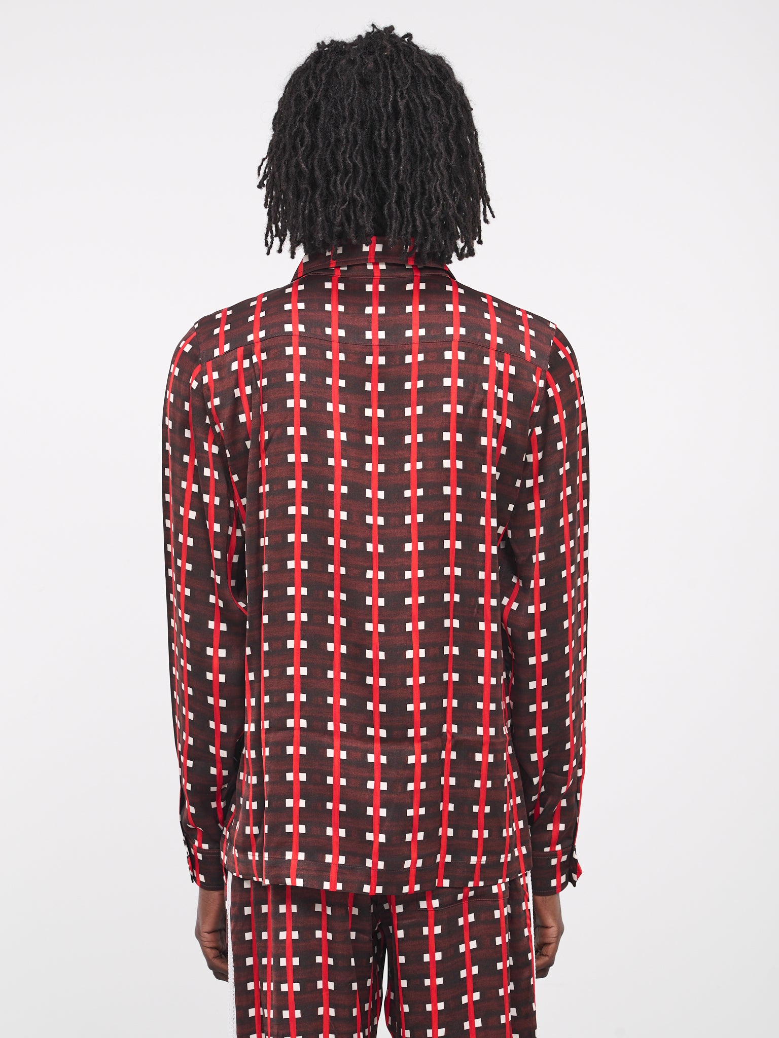 Belief Zip Shirt (SH11-VI04-3080-BROWN-RED)