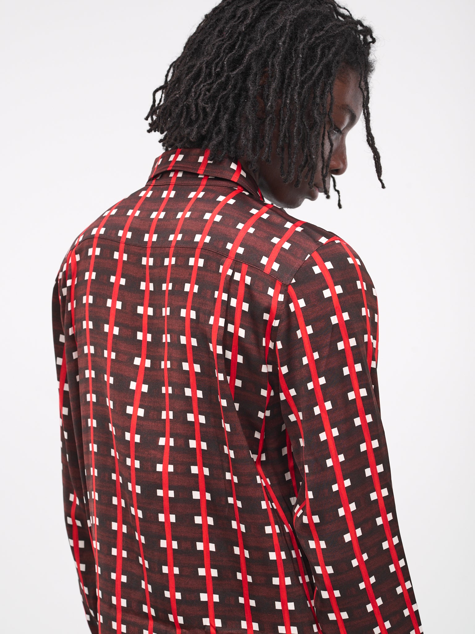 Belief Zip Shirt (SH11-VI04-3080-BROWN-RED)