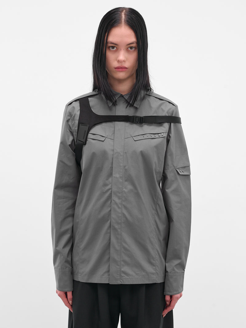 Gray Biker Shirt & Shoulder Strap (SH1DG-DARK-GREY)