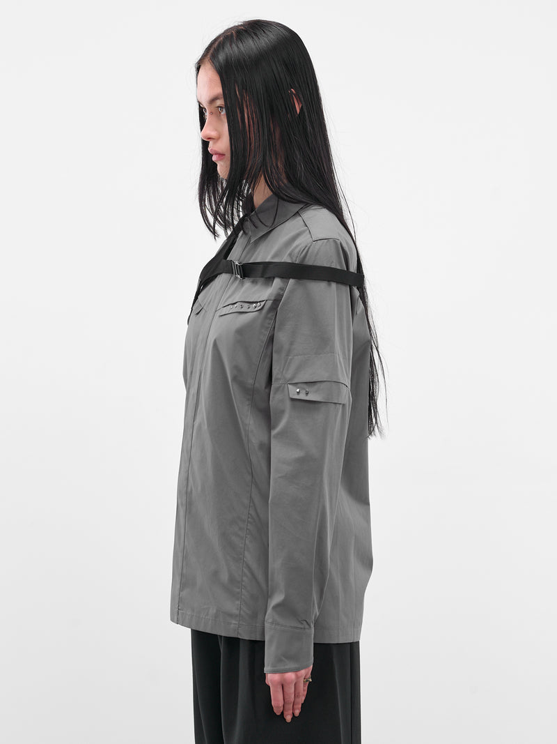 Gray Biker Shirt & Shoulder Strap (SH1DG-DARK-GREY)