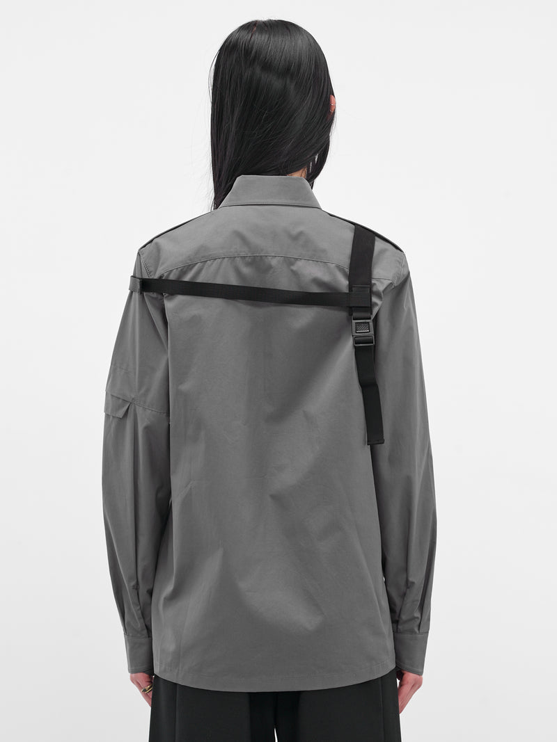 Gray Biker Shirt & Shoulder Strap (SH1DG-DARK-GREY)