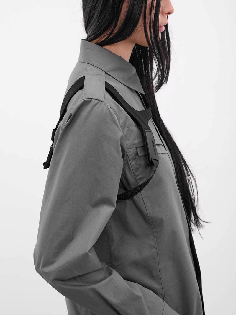 Gray Biker Shirt & Shoulder Strap (SH1DG-DARK-GREY)