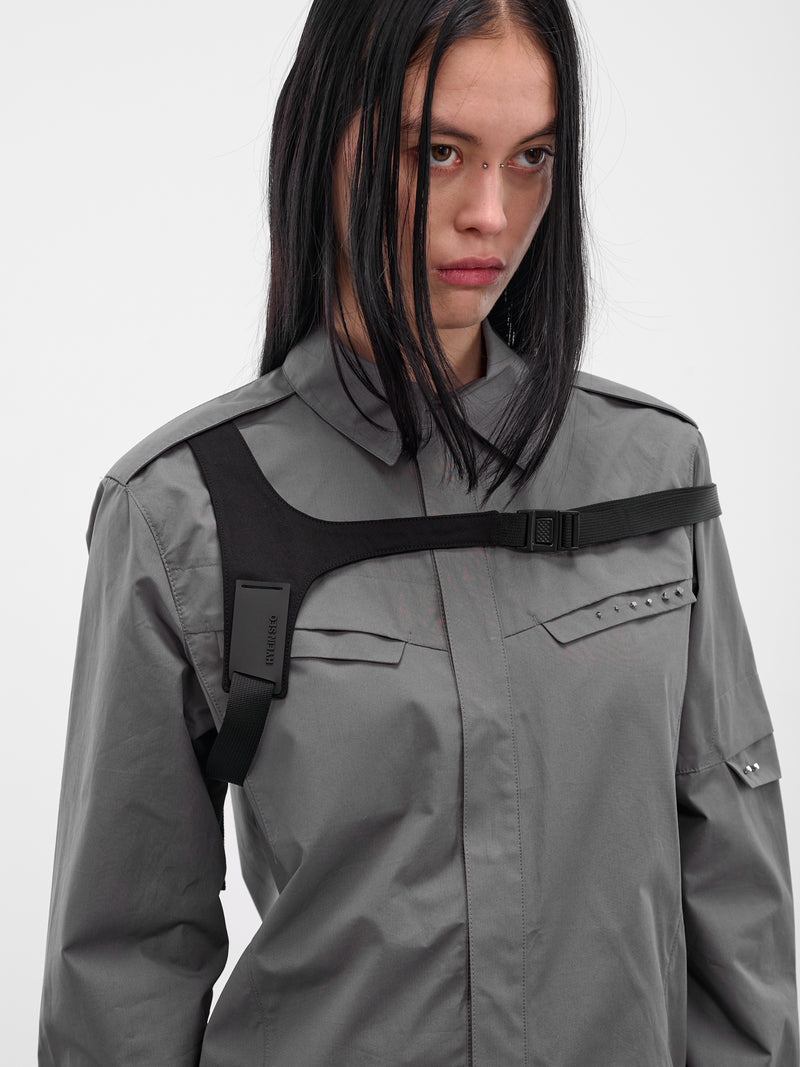 Gray Biker Shirt & Shoulder Strap (SH1DG-DARK-GREY)