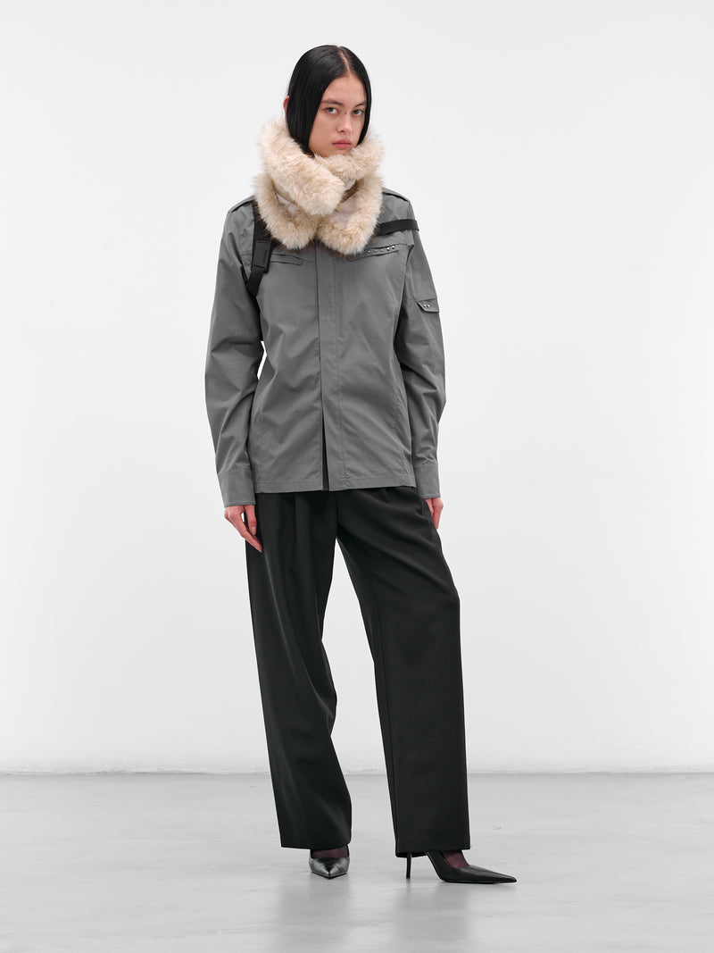 Beige Vegan Fur Neck Muffler (AC6BG-BEIGE)