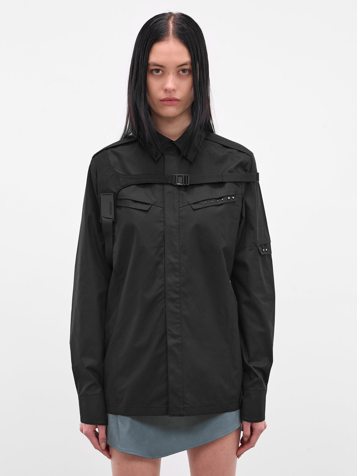 Black Biker Shirt & Shoulder Strap (SH1K-BLACK)