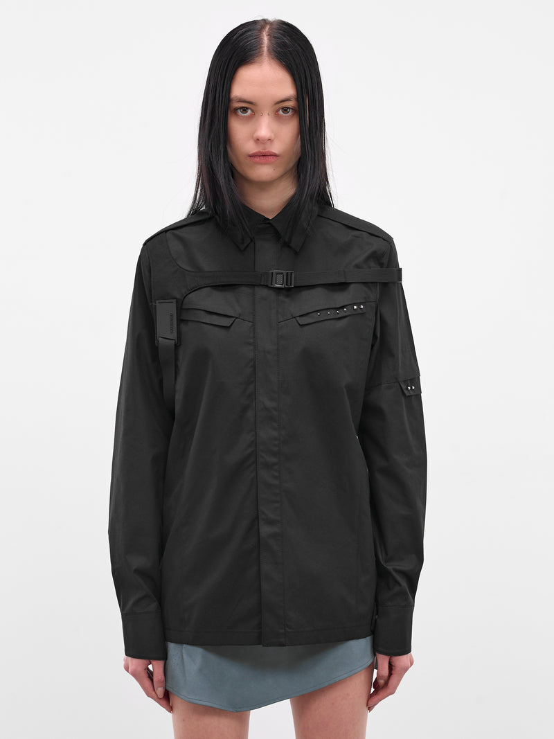 Black Biker Shirt & Shoulder Strap (SH1K-BLACK)