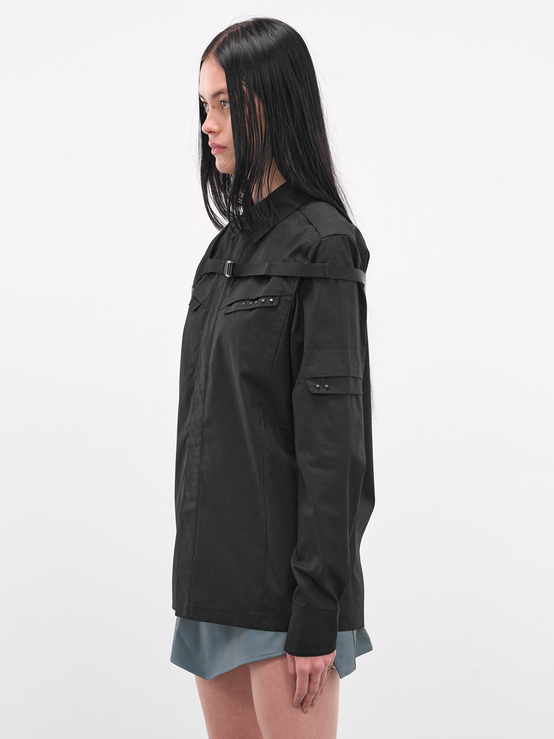 Black Biker Shirt & Shoulder Strap (SH1K-BLACK)