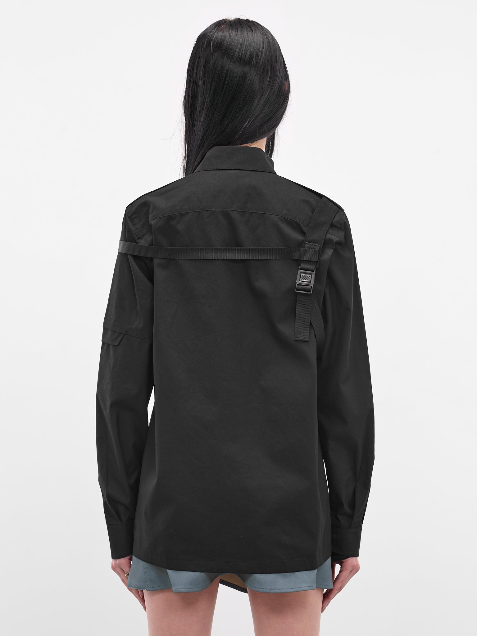 Black Biker Shirt & Shoulder Strap (SH1K-BLACK)