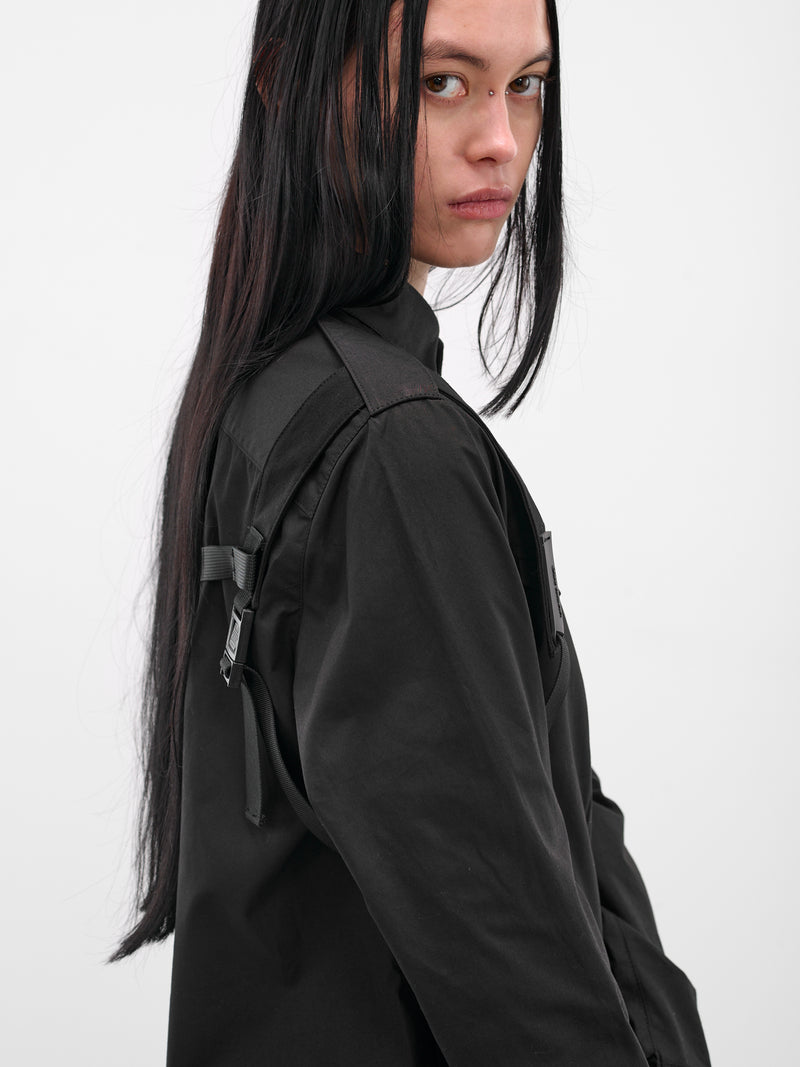 Black Biker Shirt & Shoulder Strap (SH1K-BLACK)