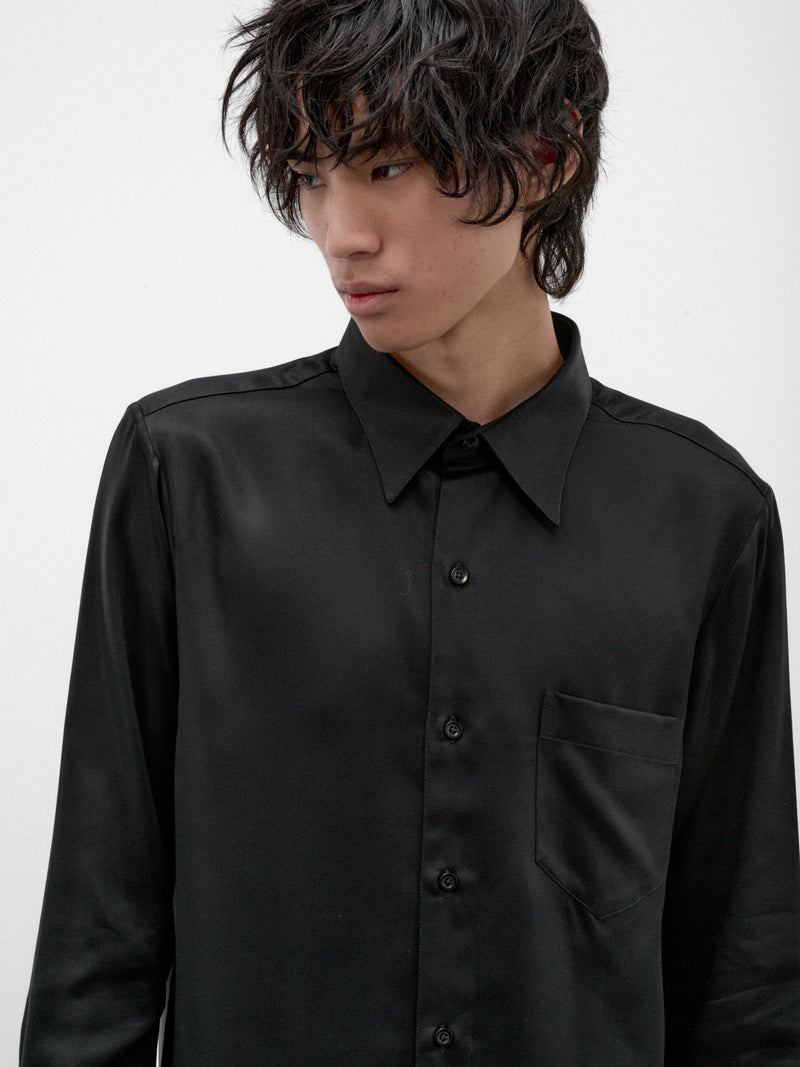 Black Tencel Classic Shirt (SH20-FW26-BLACK)