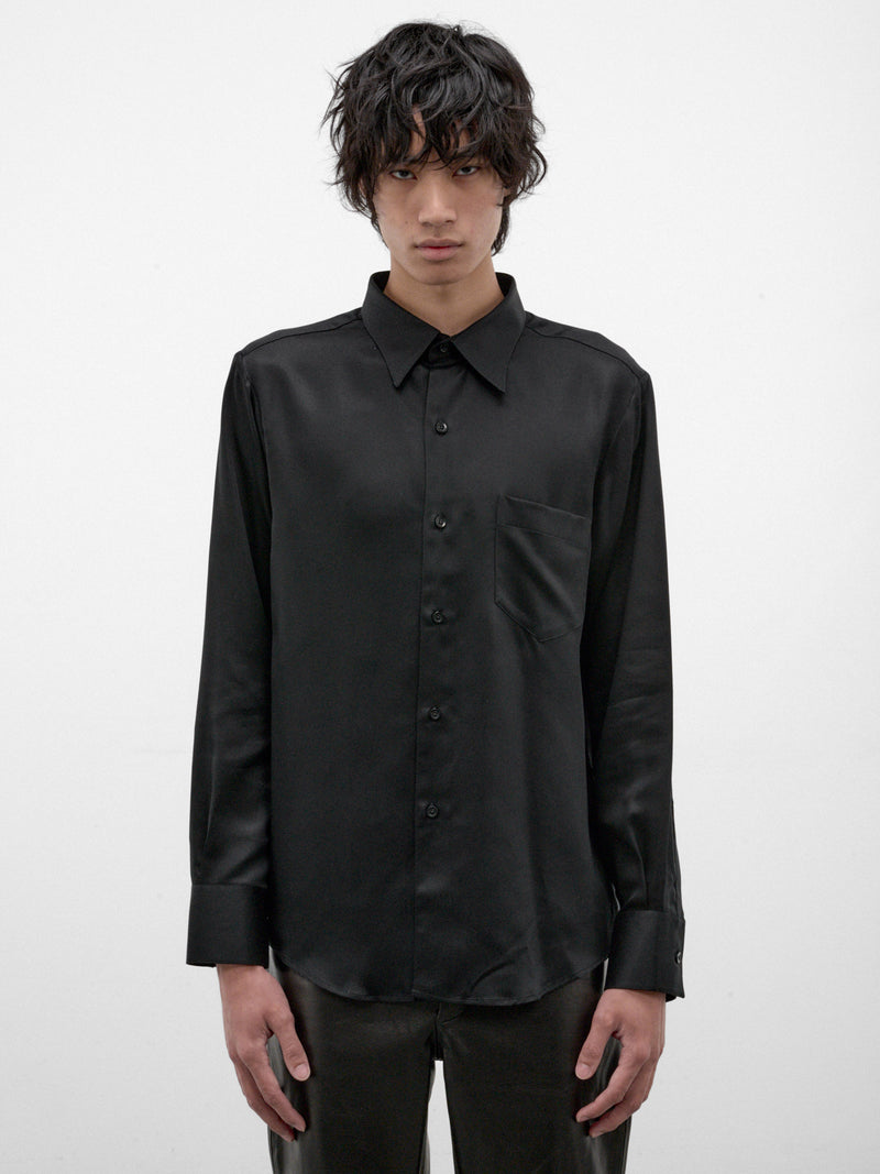 Black Tencel Classic Shirt (SH20-FW26-BLACK)