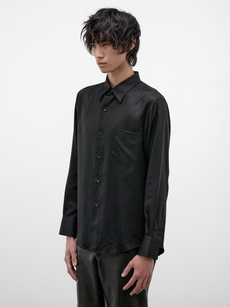 Black Tencel Classic Shirt (SH20-FW26-BLACK)