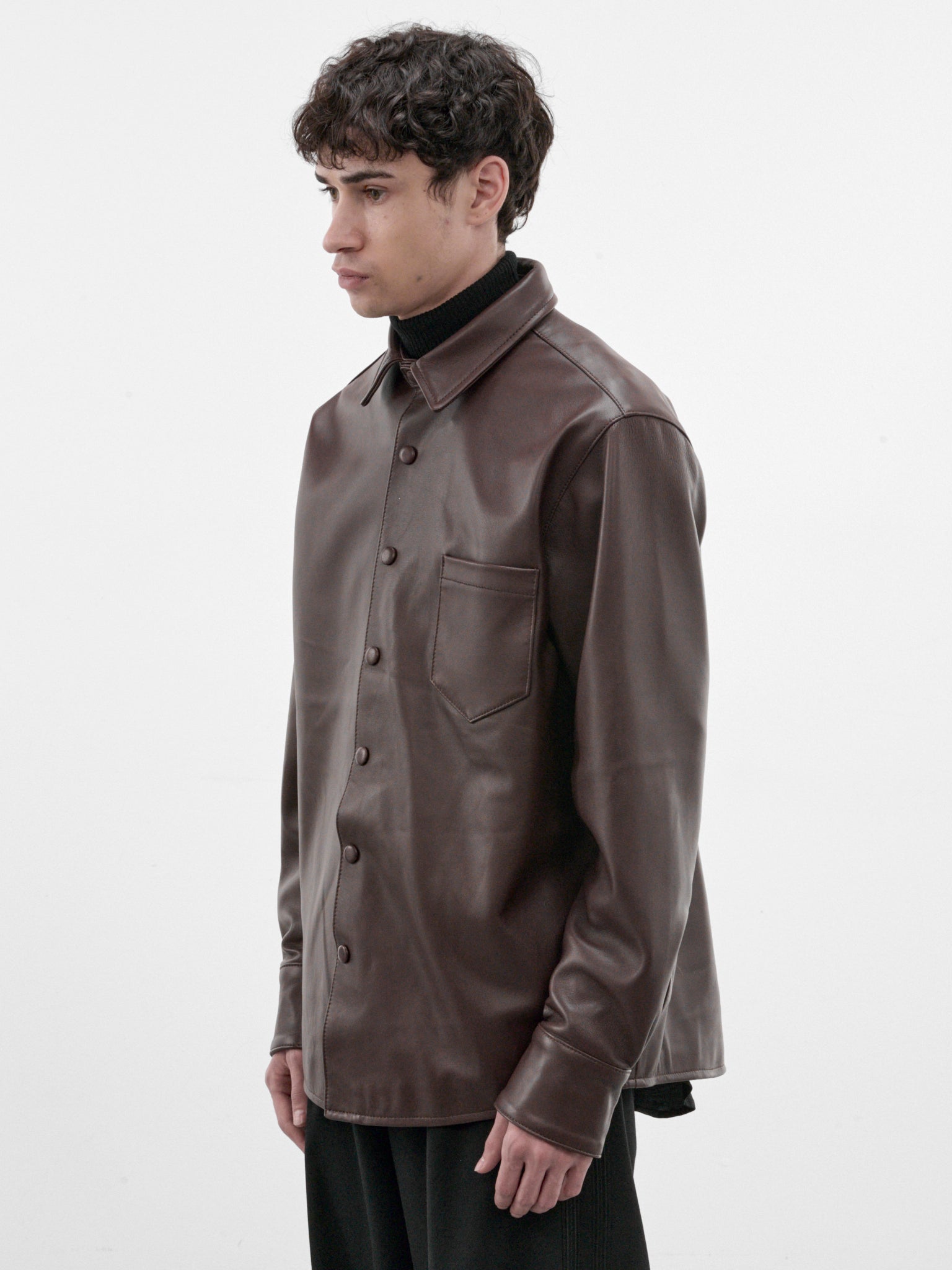 Brown Check Belted Caban Coat (SH20L-BROWN)