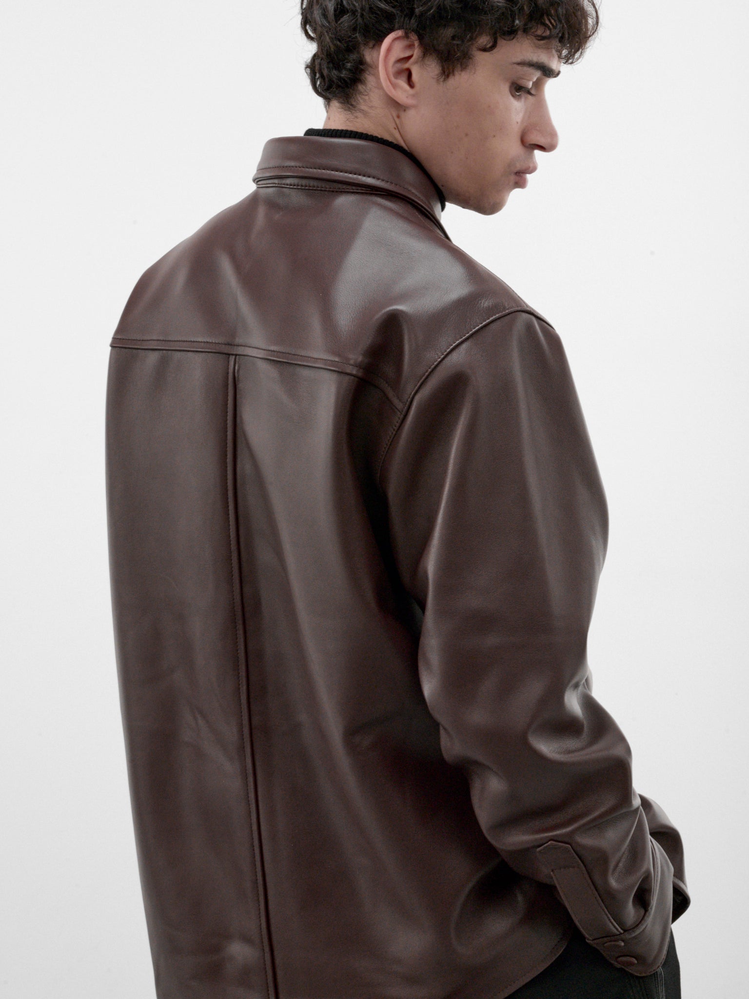 Brown Check Belted Caban Coat (SH20L-BROWN)