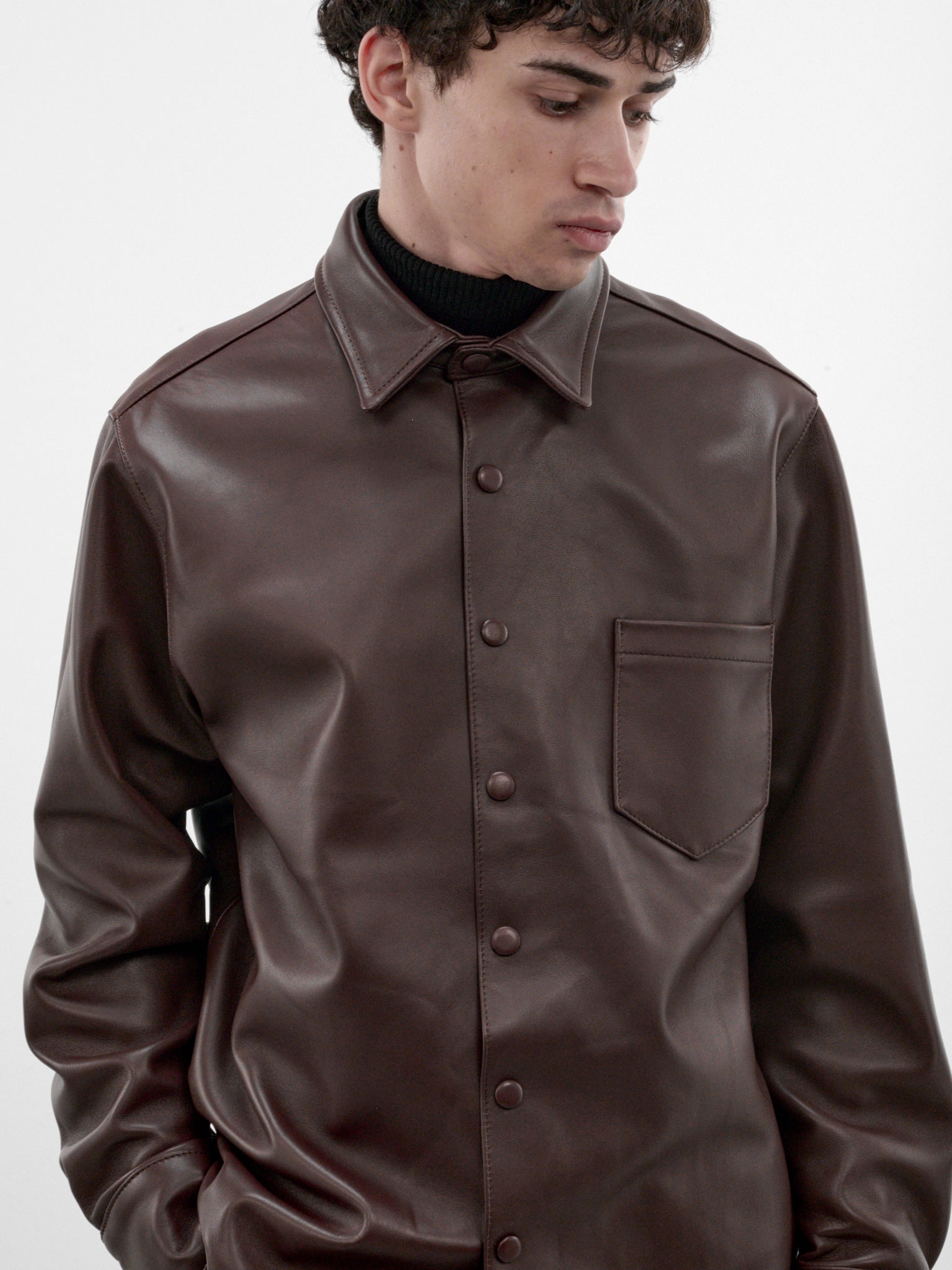 Brown Check Belted Caban Coat (SH20L-BROWN)