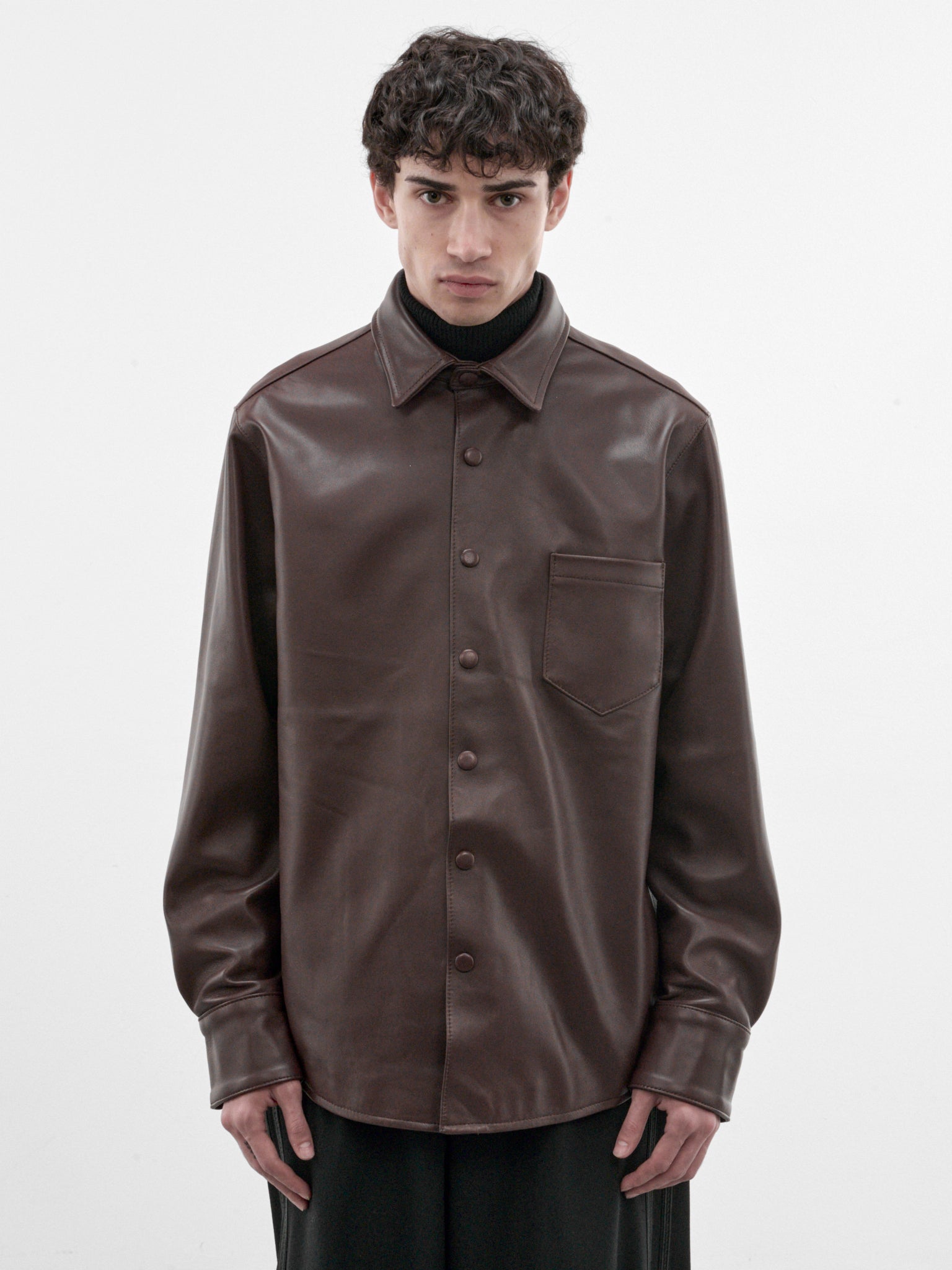 Brown Check Belted Caban Coat (SH20L-BROWN)