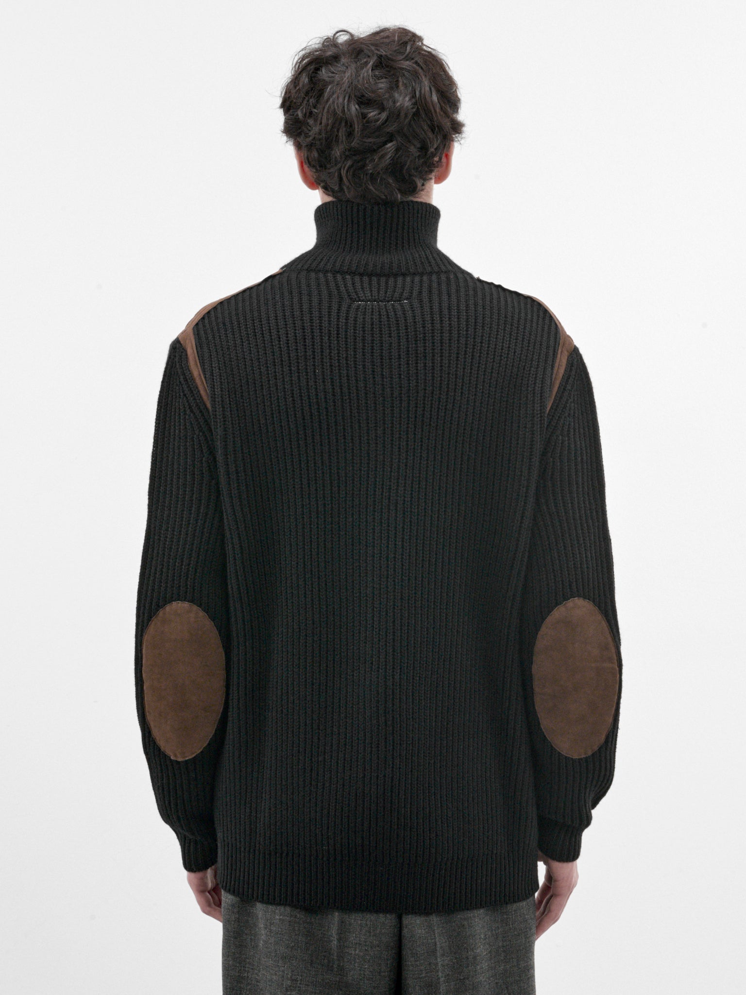 Black Ribbed Zip Cardigan (SH2AM0081-M13344-BLACK)