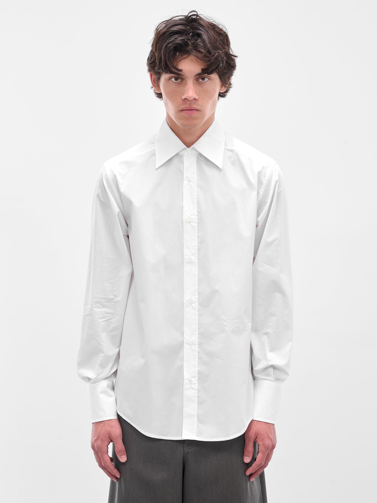 White Classic Dress Shirt (SH2DT0037-M35256-100-WHITE)