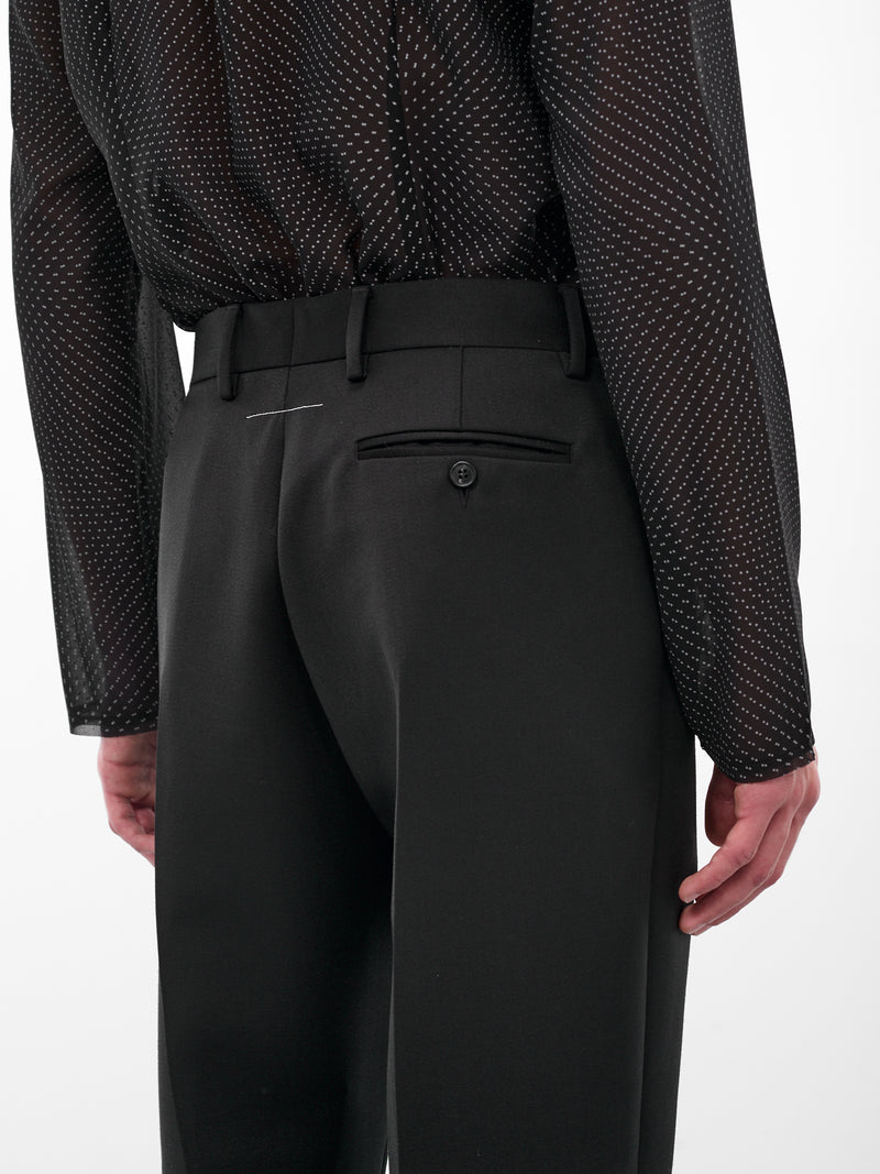 Black Belted Suiting Trousers (SH2KA0042-M35612-900-BLACK)