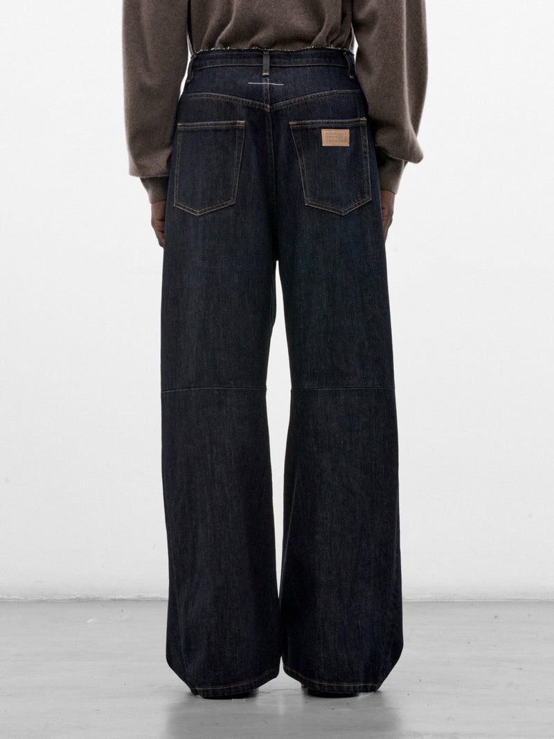 Indigo Wide Leg Jeans (SH2LA0039-M30063-NAVY-BLUE)