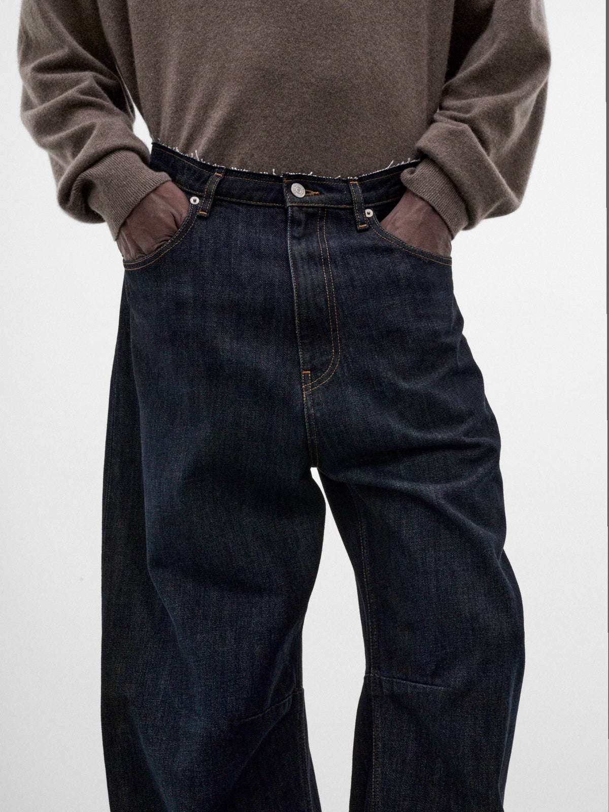 Indigo Wide Leg Jeans (SH2LA0039-M30063-NAVY-BLUE)