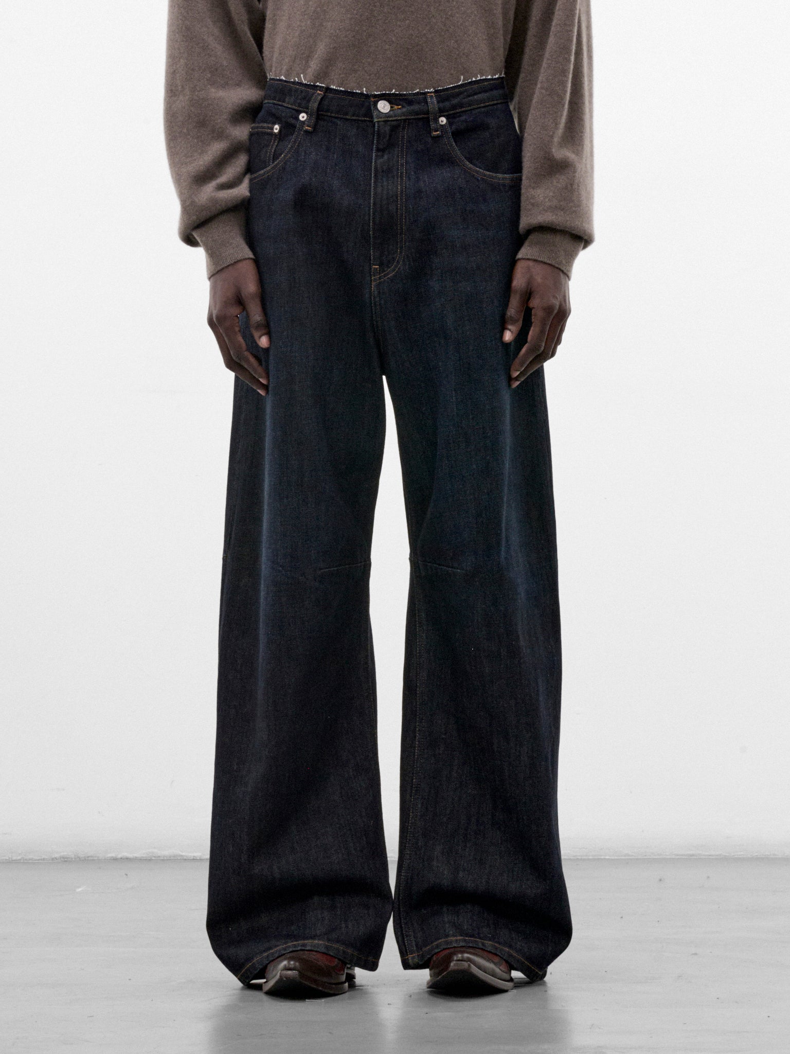 Indigo Wide Leg Jeans (SH2LA0039-M30063-NAVY-BLUE)