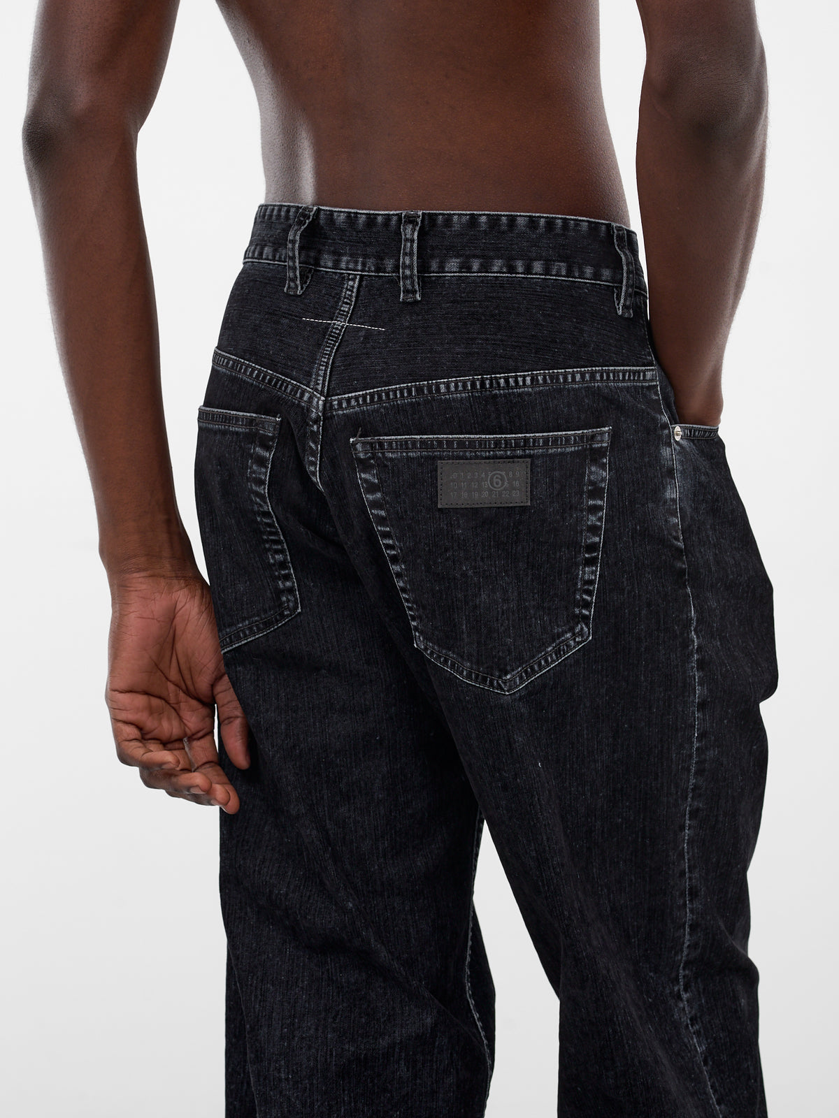 Black Denim Wide Leg Jeans (SH2LA0042-M30039-900-BLACK)