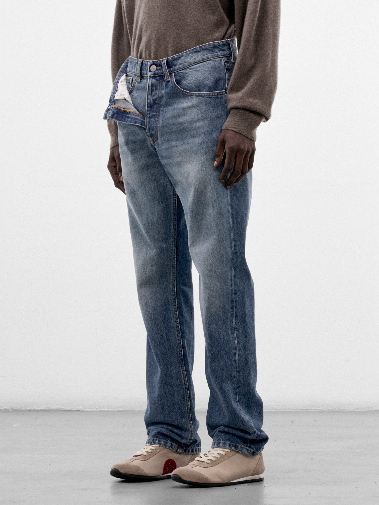 Blue Denim Relaxed Jeans (SH2LA0062-M30058-DENIM-BLUE)