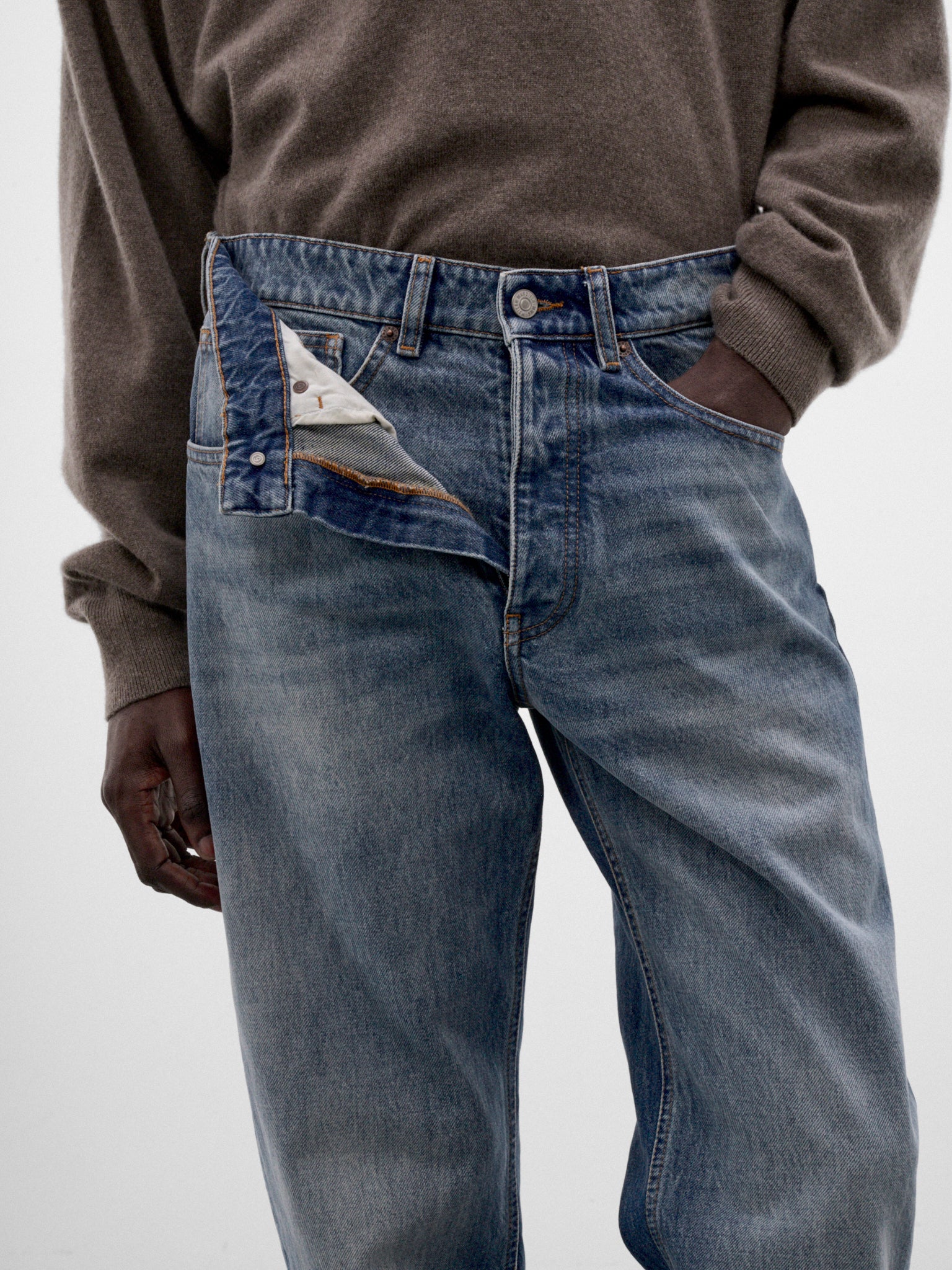 Blue Denim Relaxed Jeans (SH2LA0062-M30058-DENIM-BLUE)