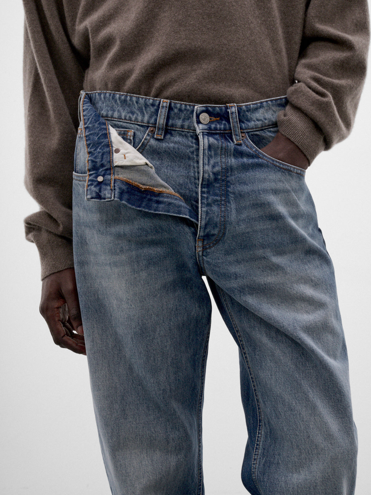 Blue Denim Relaxed Jeans (SH2LA0062-M30058-DENIM-BLUE)