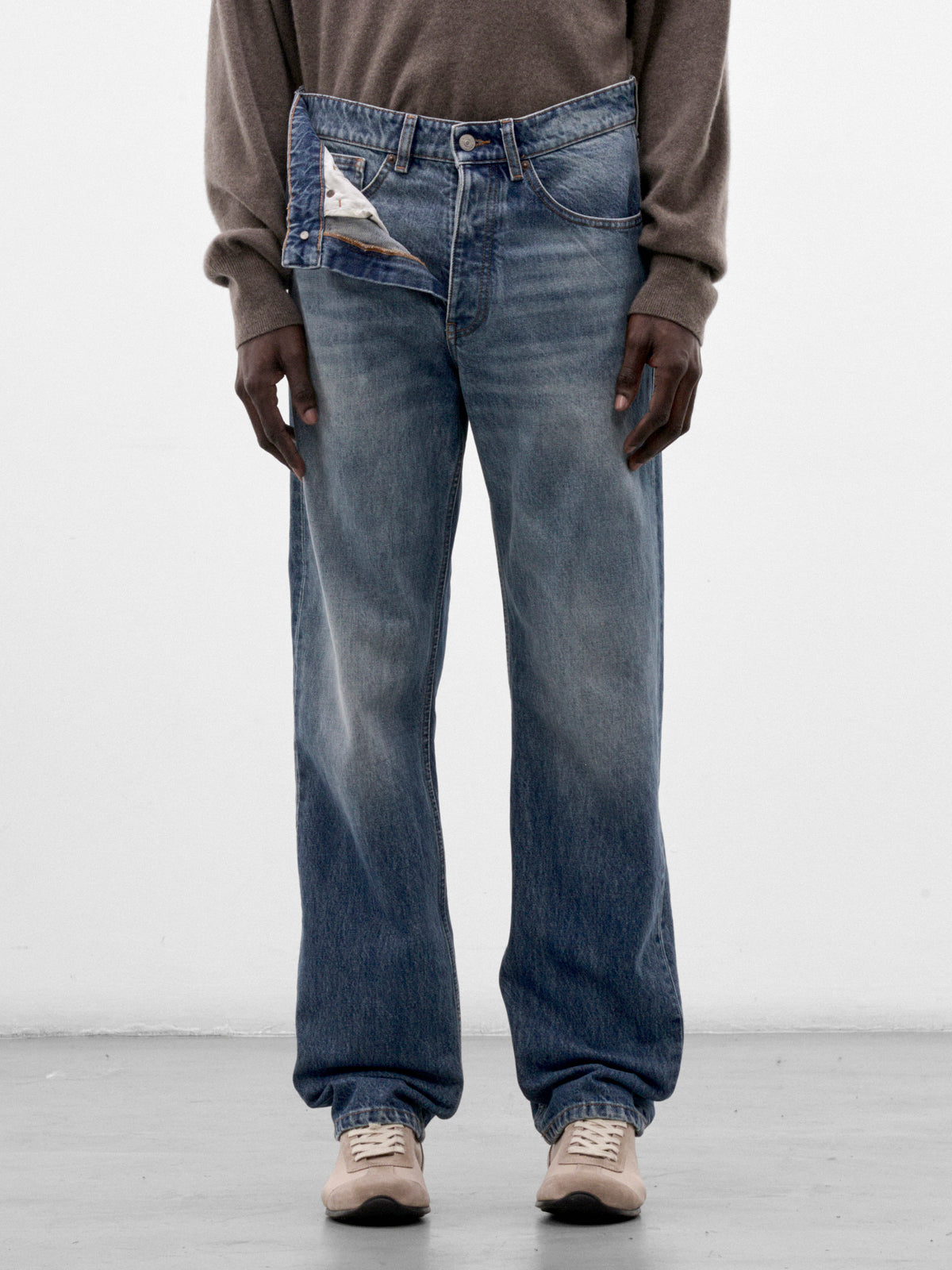 Blue Denim Relaxed Jeans (SH2LA0062-M30058-DENIM-BLUE)